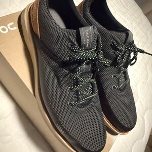 Cole Haan Black and Brown Mesh Sneakers